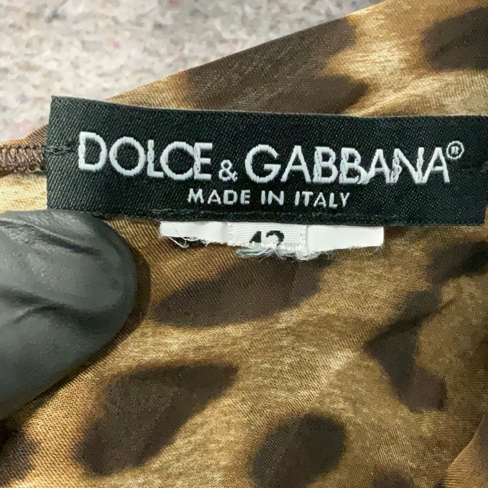 Dolce & Gabbana Animal Print Sheer Tank Top ~ 42 IT / 6 US - Picture 9 of 11